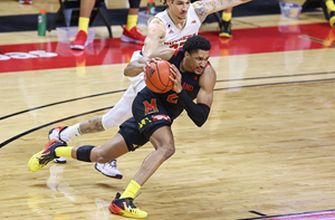 Aaron Wiggins records double-double as Maryland defeats Rutgers, 68-59