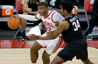 E.J. Liddell delivers 20 points, eight rebounds to lead No. 13 Ohio State past Michigan State, 79-62