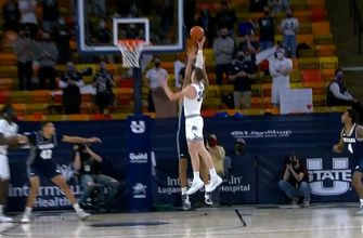 Utah State survives late push from Nevada, earns 75-72 win
