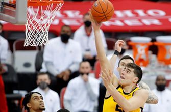 Luka Garza’s 24 points spark No. 9 Iowa to 73-57 upset win over No. 4 Ohio State