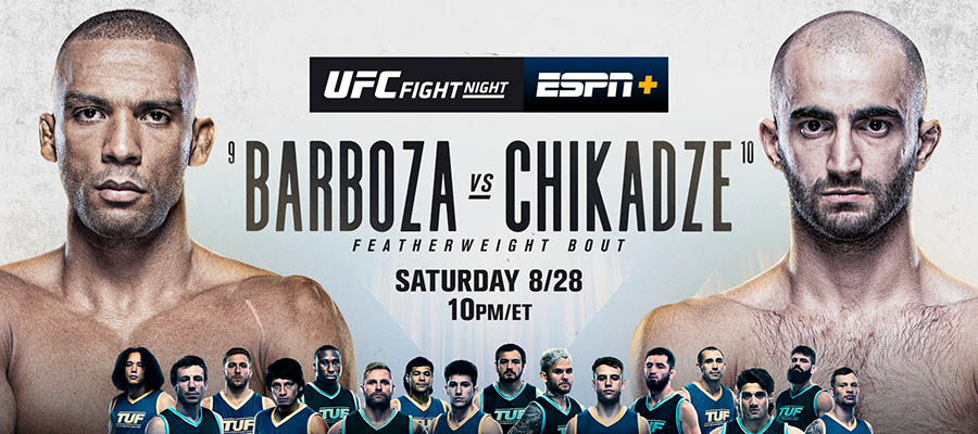 UFC Fight Night: Barboza Vs Chikadze Betting Odds & Picks UFC Fight Night: Barboza Vs Chikadze Betting Odds & Picks