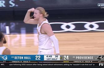 Noah Horchler splashes four 3-pointers to help start the Friars’ huge 11-0 run against Seton Hall