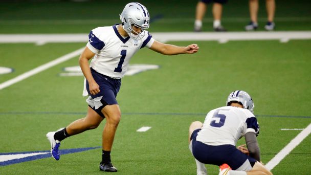 Cowboys rolling with rookie kicker? Mike McCarthy urges patience