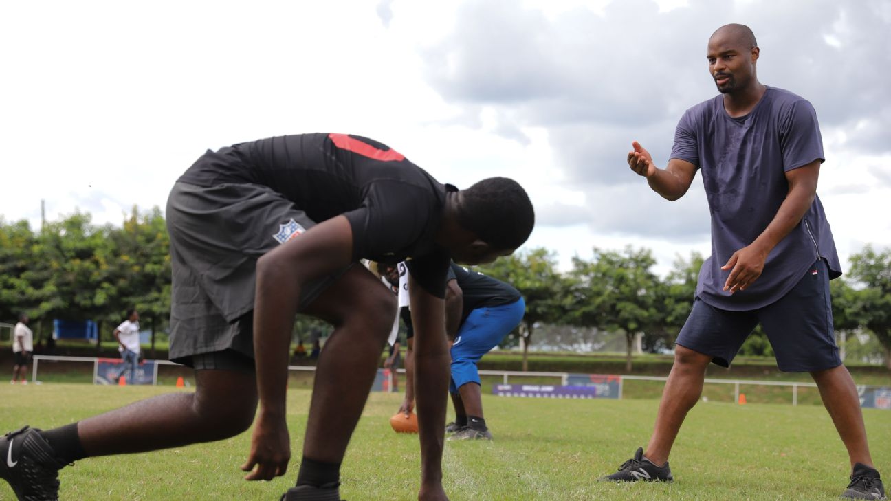 Giants legend Umenyiora on a quest to find NFL stars in Africa