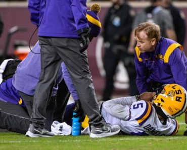 LSU’s Daniels in boot; avoided high-ankle sprain