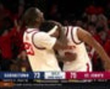 AJ Storr hits this amazing game clinching 3-point jumper for a nail-biting St. John’s victory over Georgetown