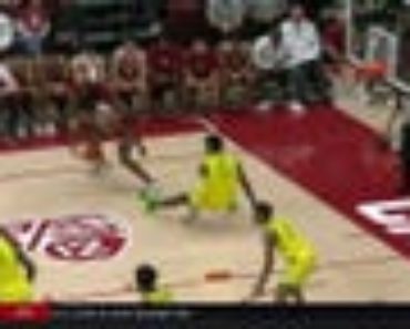 Harrison Ingram drops a NASTY ankle breaker in Stanford’s victory over Oregon