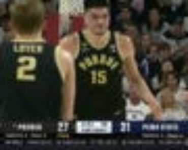 Purdue’s Zach Edey throws down an alley-oop jam to trim into Penn State’s lead