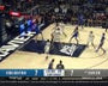 Ryan Kalkbrenner rattles the rim for a dunk as Creighton takes the lead against Xavier