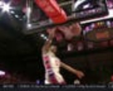 Derek Simpson comes away with a steal and throws it down on the other end as Rutgers leads late