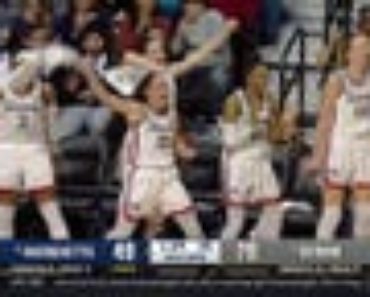 Ines Bettencourt drains a 3-pointer to help send UConn women’s hoop to the Big East Tournament championship