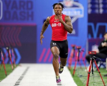 Richardson sets QB mark for vertical, broad jump